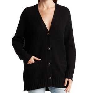 360 Cashmere Classic Black Women's Sweater NWT M